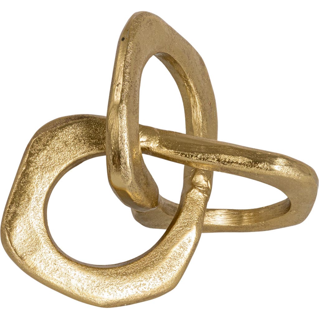 Storied Home Gold Abstract Metal Figurine In Gold