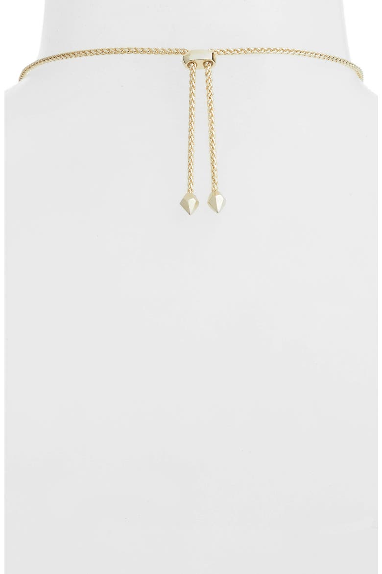 Eva Tassel Pendant Necklace, Alternate, color, BLACK/ GOLD