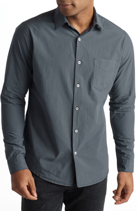 Everett Cotton Poplin Button-Up Shirt