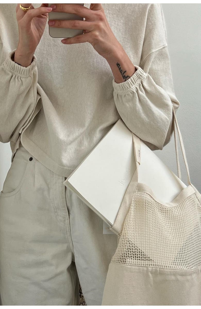 Pillowpia Modern Market Tote, Alternate, color, Natural