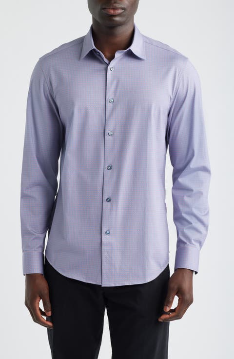Jimmy OoohCotton® Geo Print Button-Up Shirt