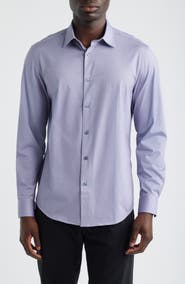 Bugatchi Jimmy OoohCotton® Geo Print Button-Up Shirt
