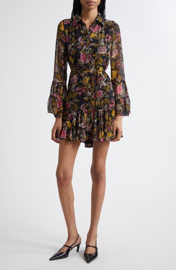 Lyra Hannah Floral Long Sleeve Minidress