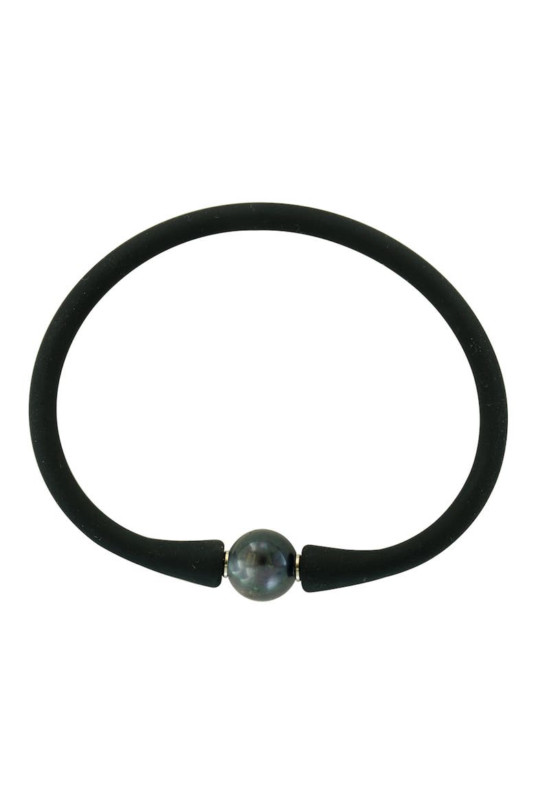 11mm Freshwater Pearl Bracelet, Main, color, BLACK