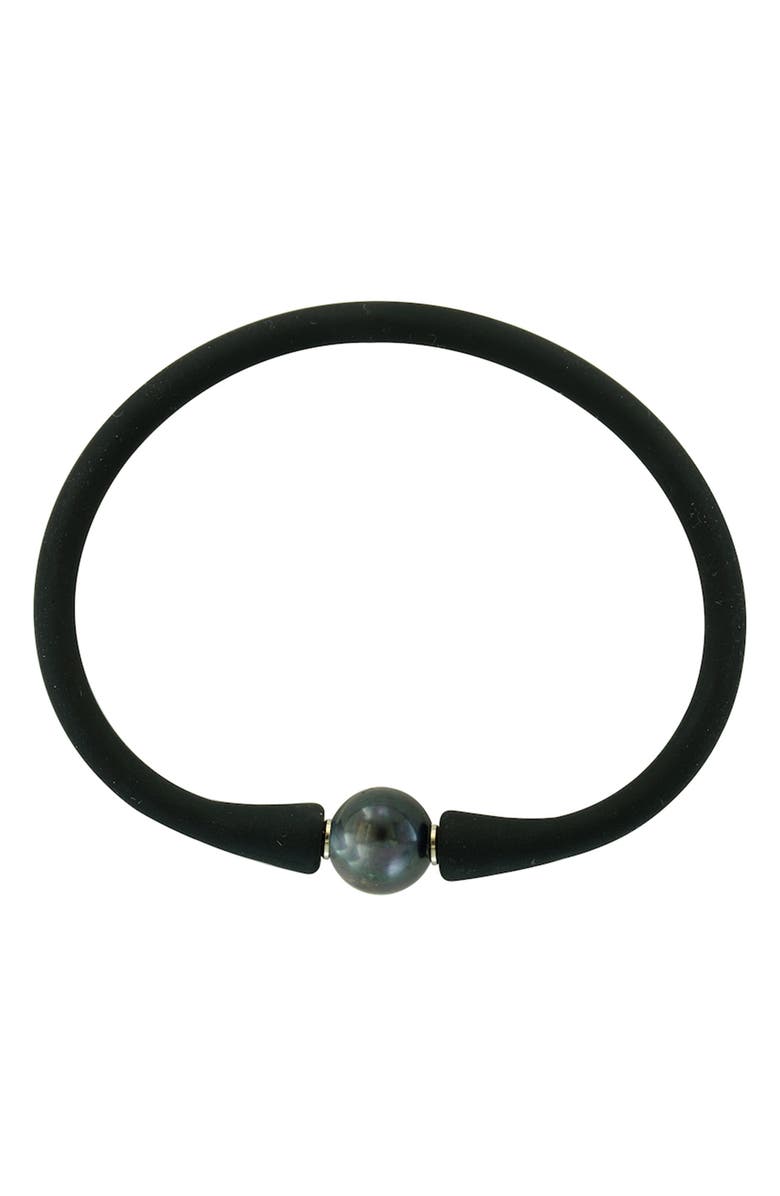 EFFY 11mm Freshwater Pearl Bracelet, Main, color, Black