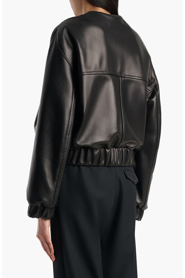 Cordan Lambskin Leather Jacket, Alternate, color, BLACK