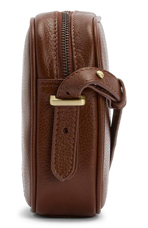 Barbour Daphne Leather Crossbody Bag In Brown