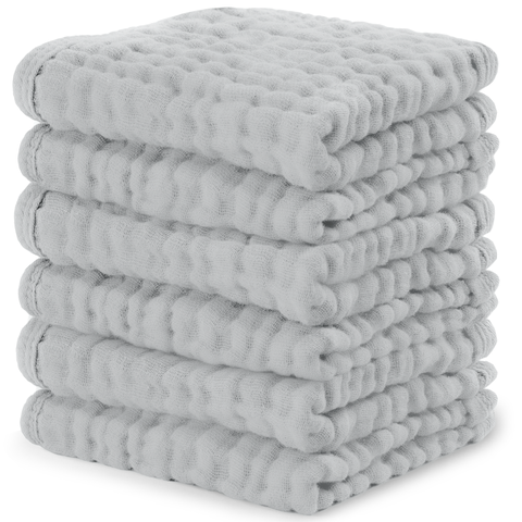 Muslin Washcloths - Pack of 6
