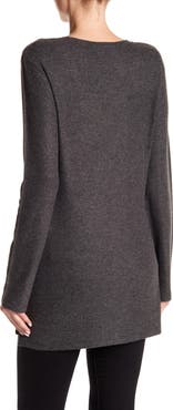 GO COUTURE Printed V-Neck Sweater