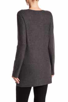 GO COUTURE Printed V-Neck Sweater