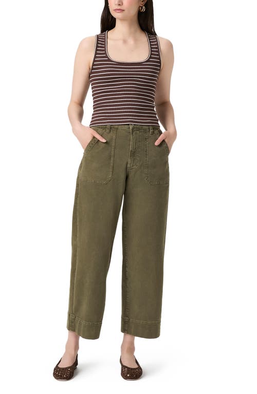 Paige Amanita Rib Tank In Brown