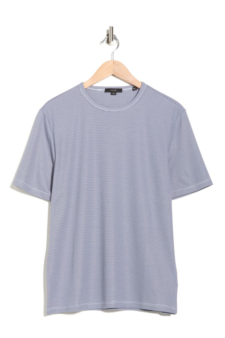 Feeder Stripe Crewneck T-Shirt, Alternate, color, VENICE BLUE/ WHITE
