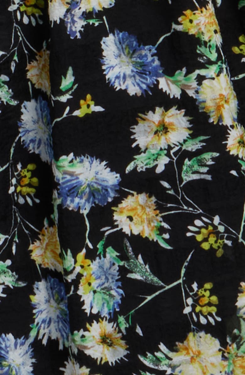 Truly Me Kids' Floral Bow Strap Sundress, Alternate, color, Black Multi