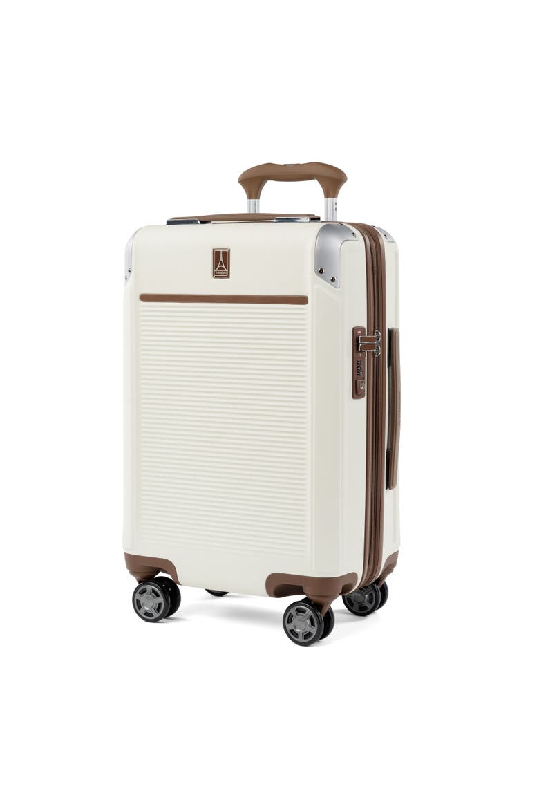 Platinum Elite Hardside 21" Carry On Spinner Luggage, Alternate, color, Cream White