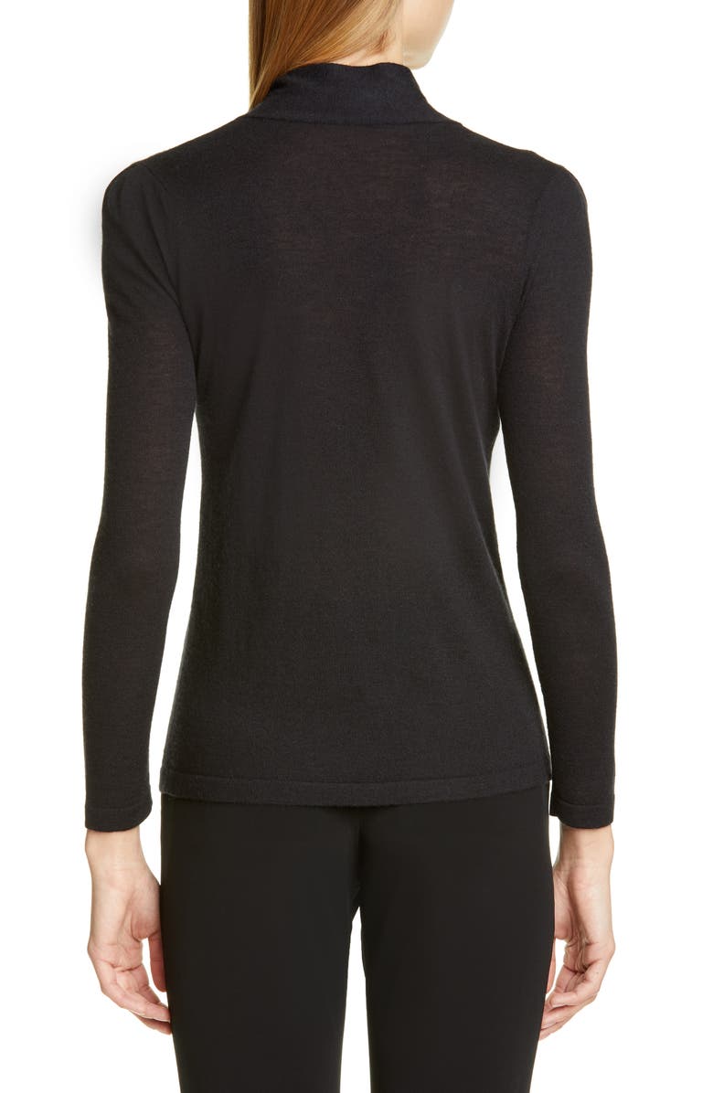 CO Essentials Tie Neck Cashmere Sweater, Alternate, color,