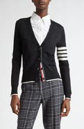 Thom Browne 4-Bar Virgin Wool Cardigan