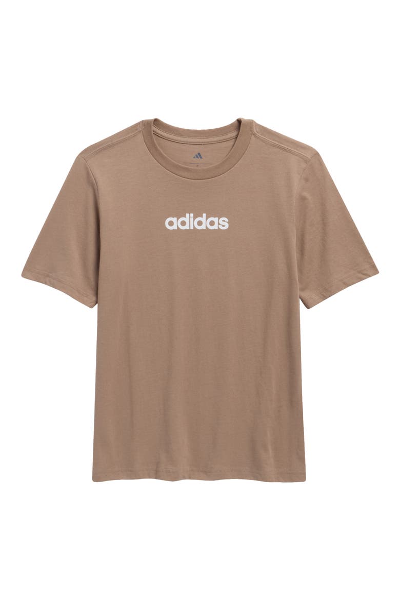 Kids' Logo Graphic T-Shirt, Main, color, CHALKY BROWN