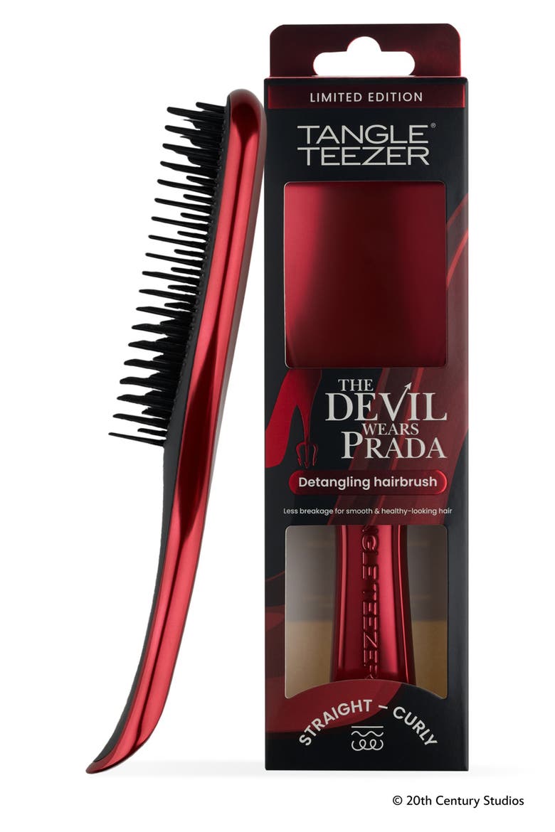 The Deevil Wears Prada x Tangle Teezer Ultimate Detangler Brush, Main, color, RED CHROME