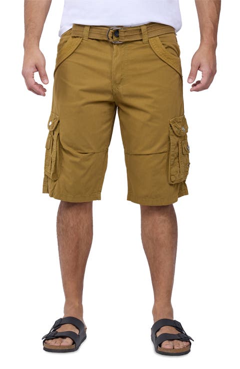 Belted Bermuda Cargo Shorts (Regular & Big)