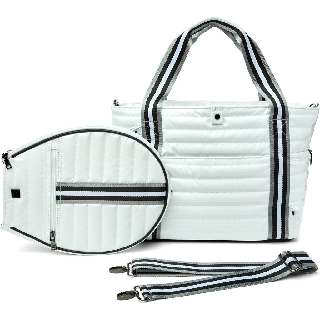 Think Royln Love All Tennis Bag & Racket Cover In White