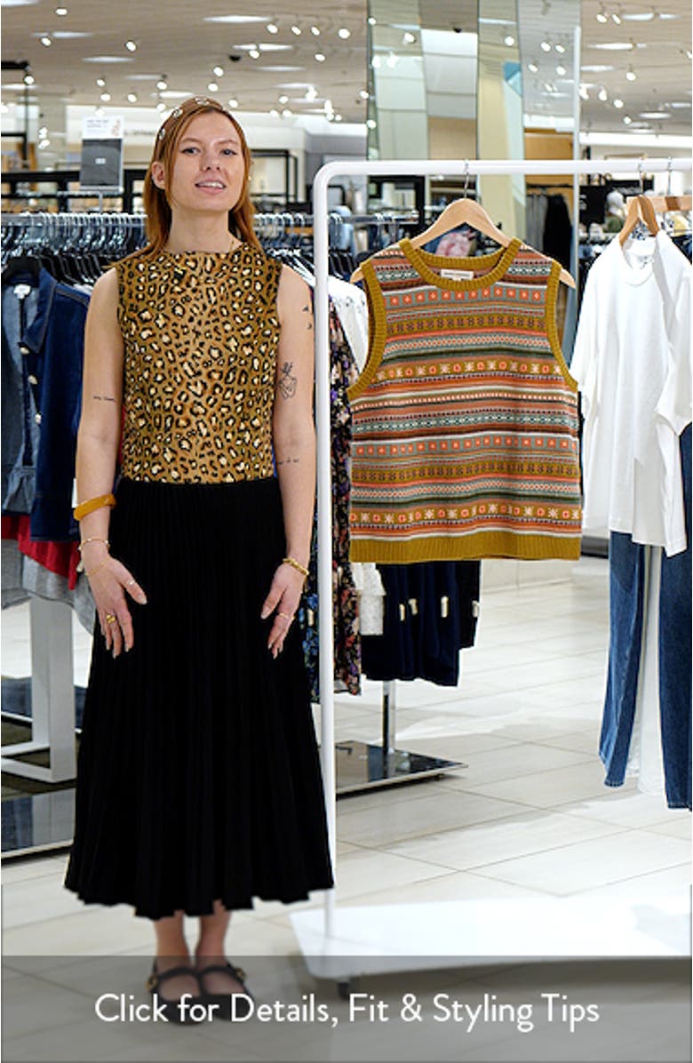 Cove Cottage Fair Isle Organic Cotton Sweater Vest, sales video thumbnail