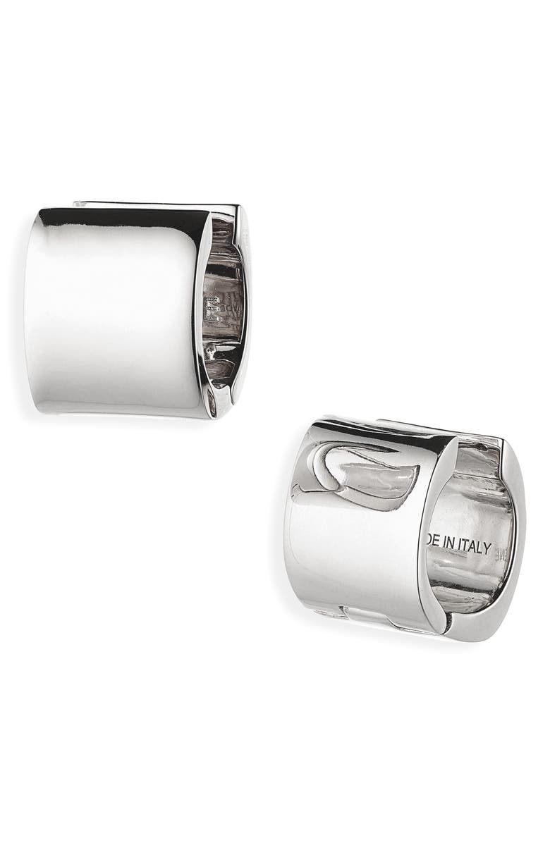 TOTEME Petite Signature Hoop Earrings, Main, color, Silver