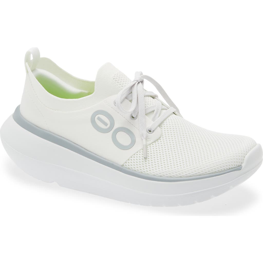 Oofos Oomy Stride Sneaker In White