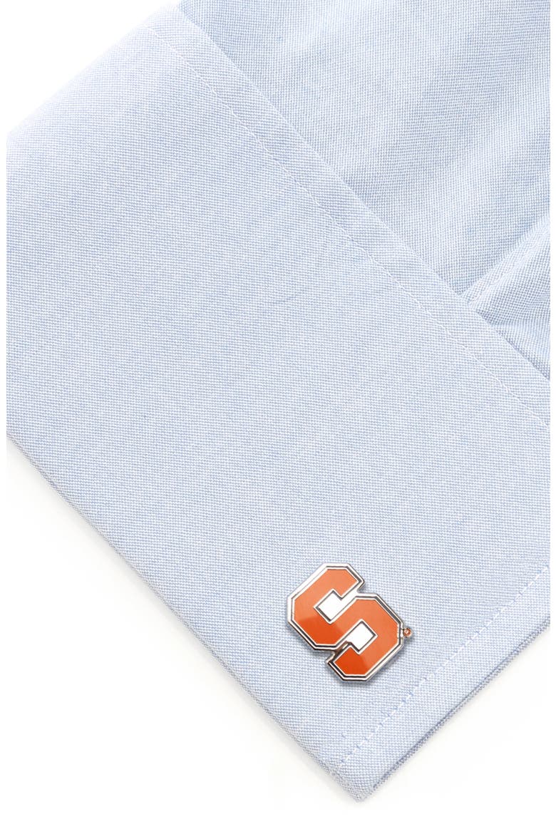 NCAA Collegiate Syracuse University Orange Cuff Links, Alternate, color, SYRACUSE UNIV PRIMARY S LOGO