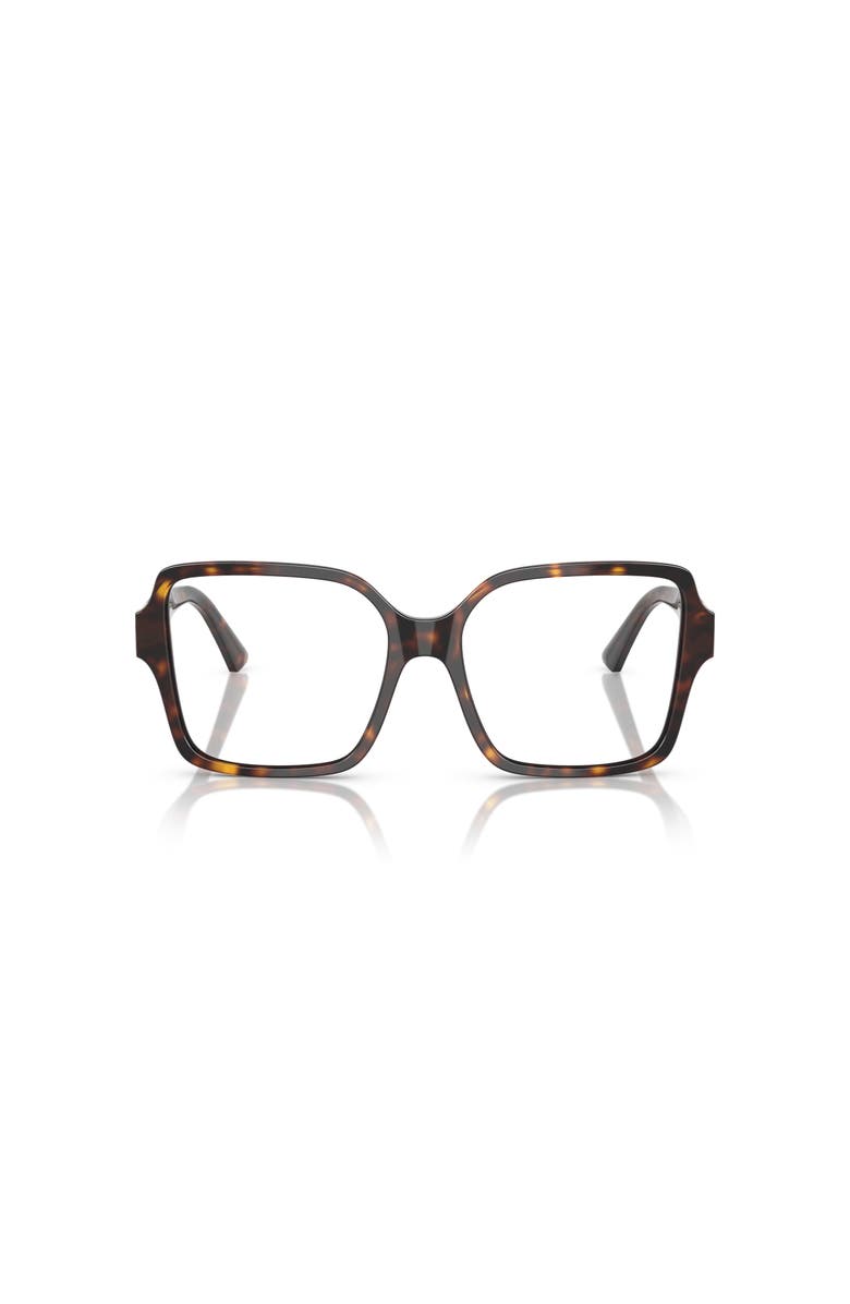 Jimmy Choo 52mm Square optical glasses, Alternate, color, Tortoise
