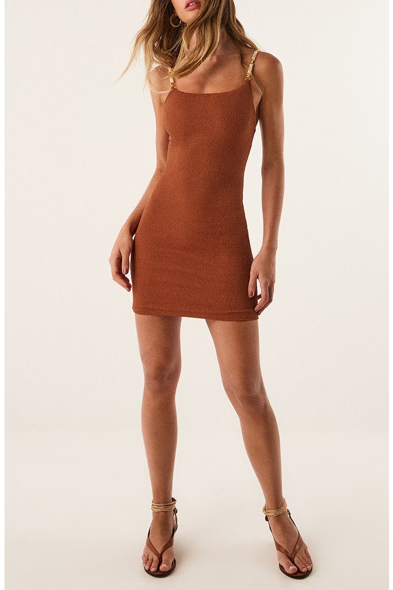 Janet Cover-Up Minidress, Main, color, MEDIUM BEIGE
