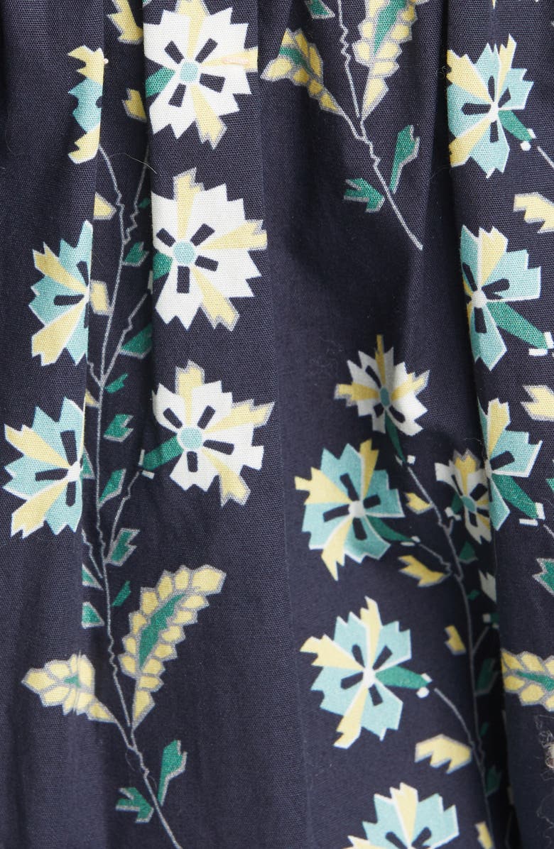 La Vie Rebecca Taylor Larkspur Floral Ruffle Cotton Top, Alternate, color, 