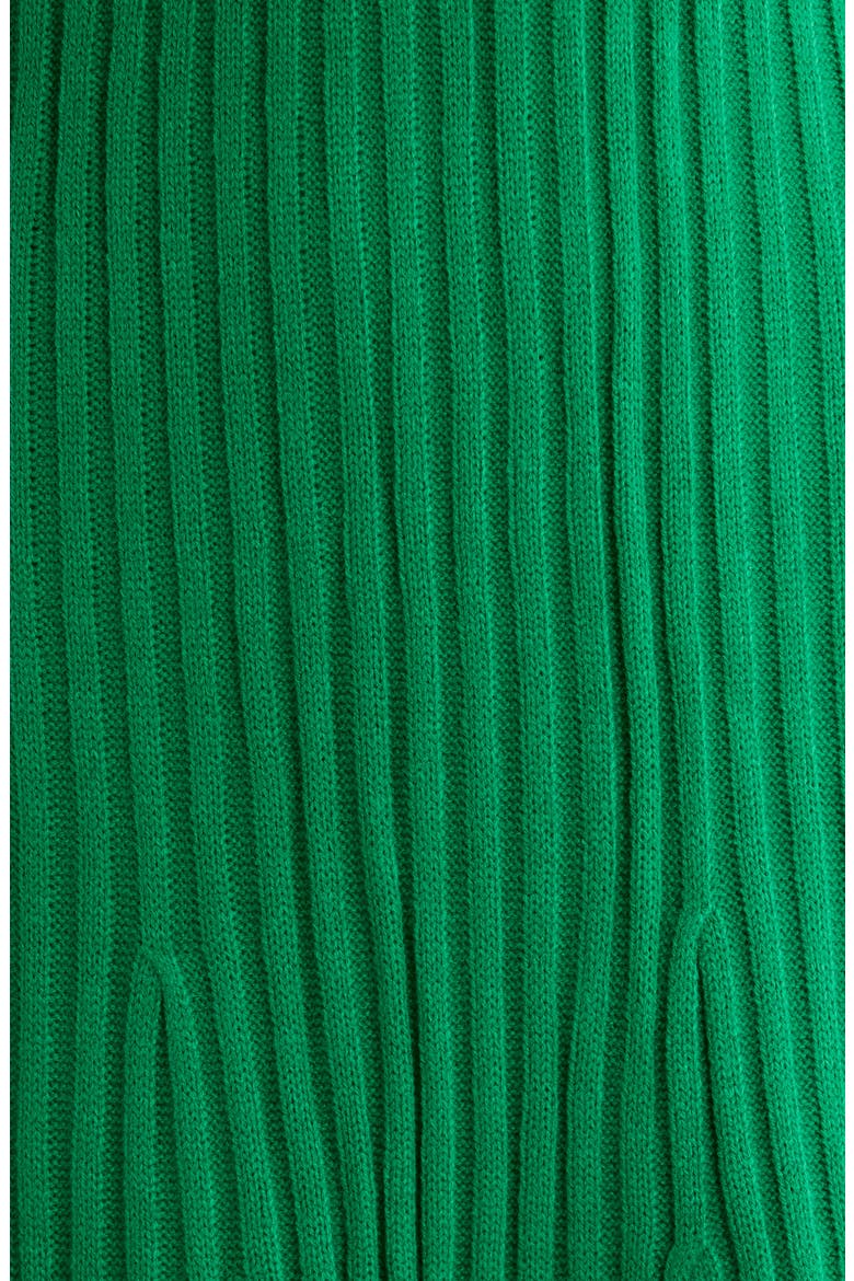 Kamala Long Sleeve Rib Knit Midi Dress, Alternate, color, KELLY-GREEN