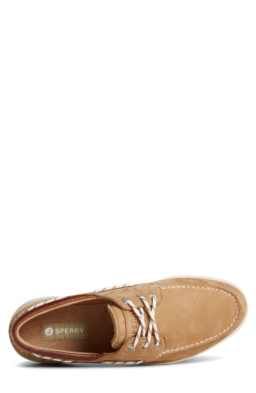 Sperry Topsider Authentic Original 2-eye Tumbled & Nubuck Tan In Tan