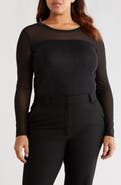 Sanctuary Sparkle Mesh Tee