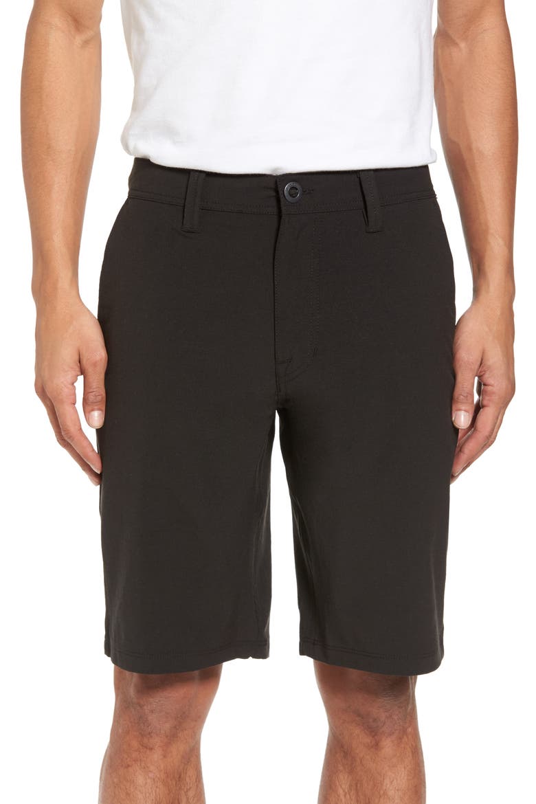 Hybrid Shorts, Main, color, BLACK