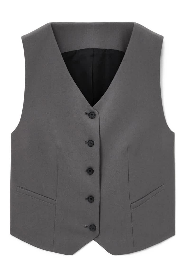Aleida Lightweight Vest, Alternate, color, DARK GULL GREY