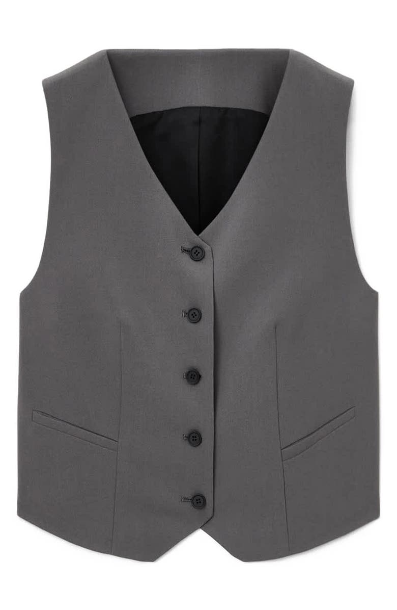 AllSaints Aleida Lightweight Vest, Alternate, color, Dark Gull Grey