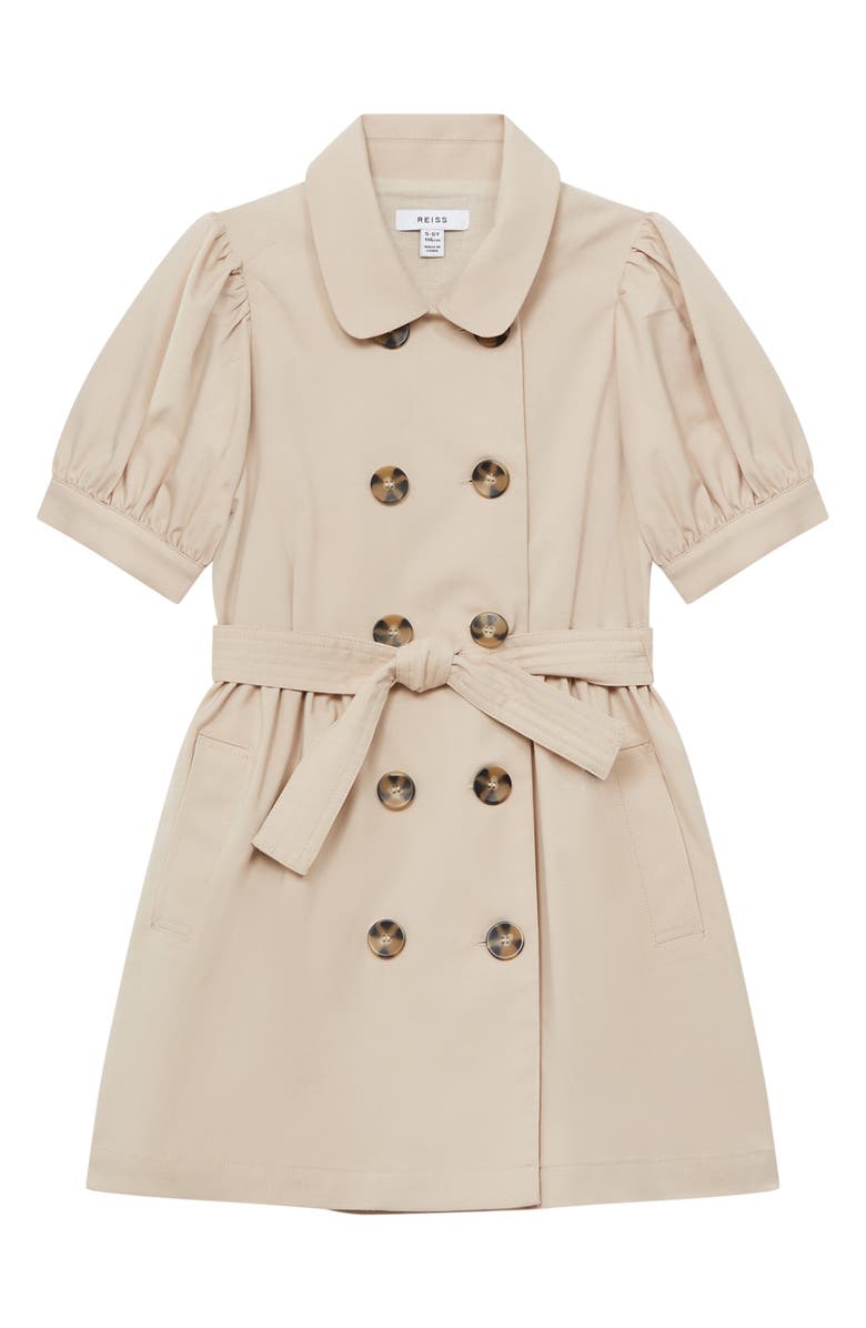 Reiss Kids' Naomi Jr. Cotton Trench Dress, Main, color, 