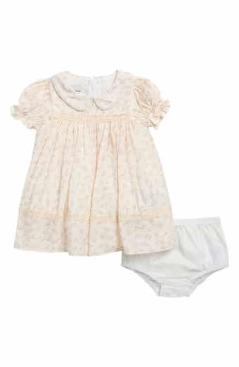 Pippa & Julie Melissa Floral Puff Sleeve Dress & Bloomers Set