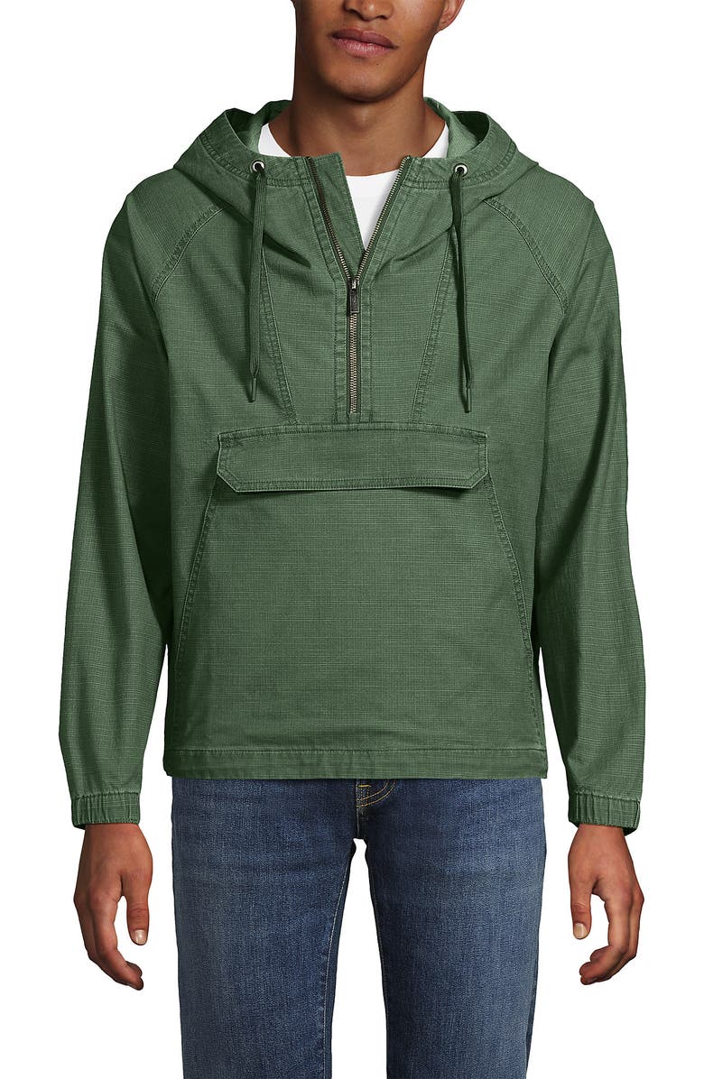 Lands' End Ripstop Anorak, Main, color, Estate Green