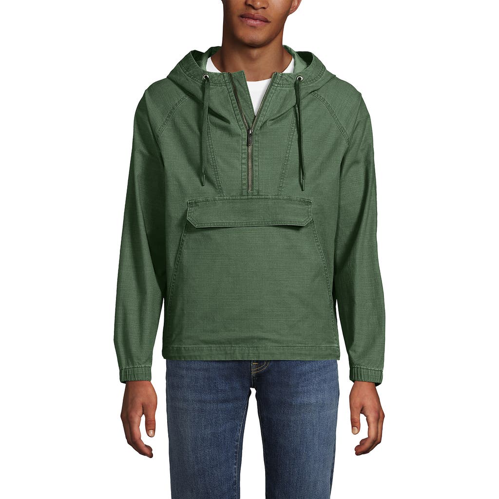 Lands' End Ripstop Anorak In Green