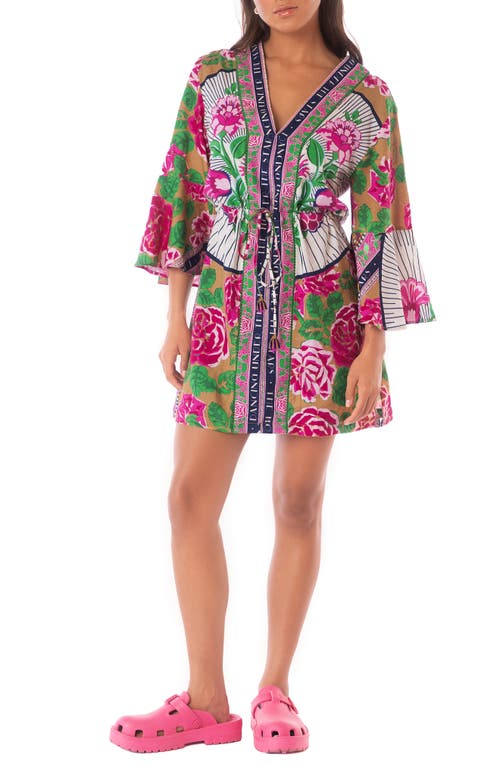 Maaji Cerise Linen Cover-up Dress In Open Yellow