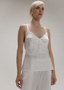 Alas V-Neck Sleeveless Silk Blouse