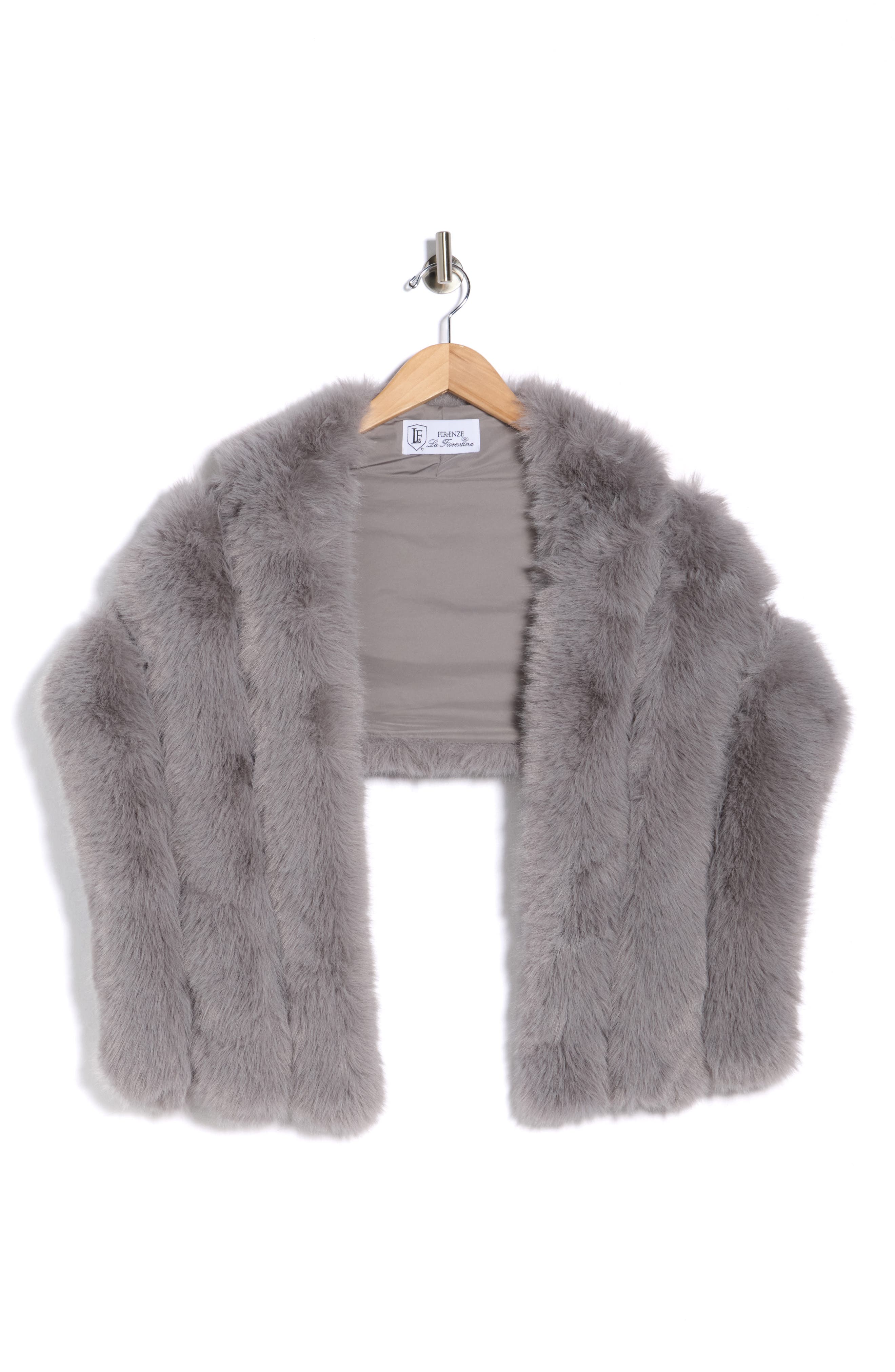 La Fiorentina Faux Fur Caplet