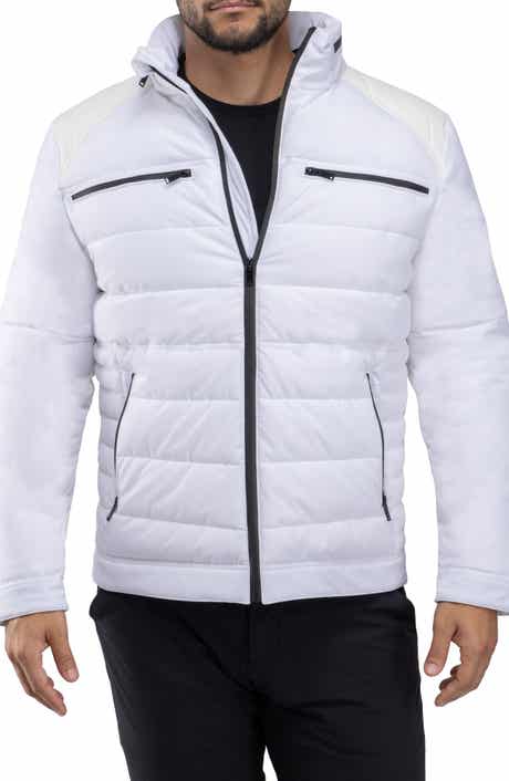 XRAY Faux Leather Trim Puffer Jacket