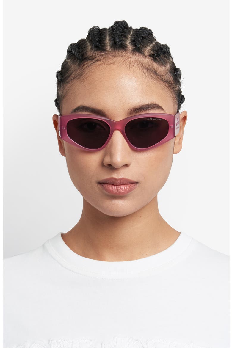 56mm Gradient Cat Eye Sunglasses, Alternate, color, 08KJ-IR