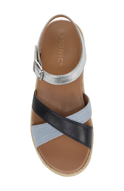 Vionic Women Mar Sandal In Navy In Multi