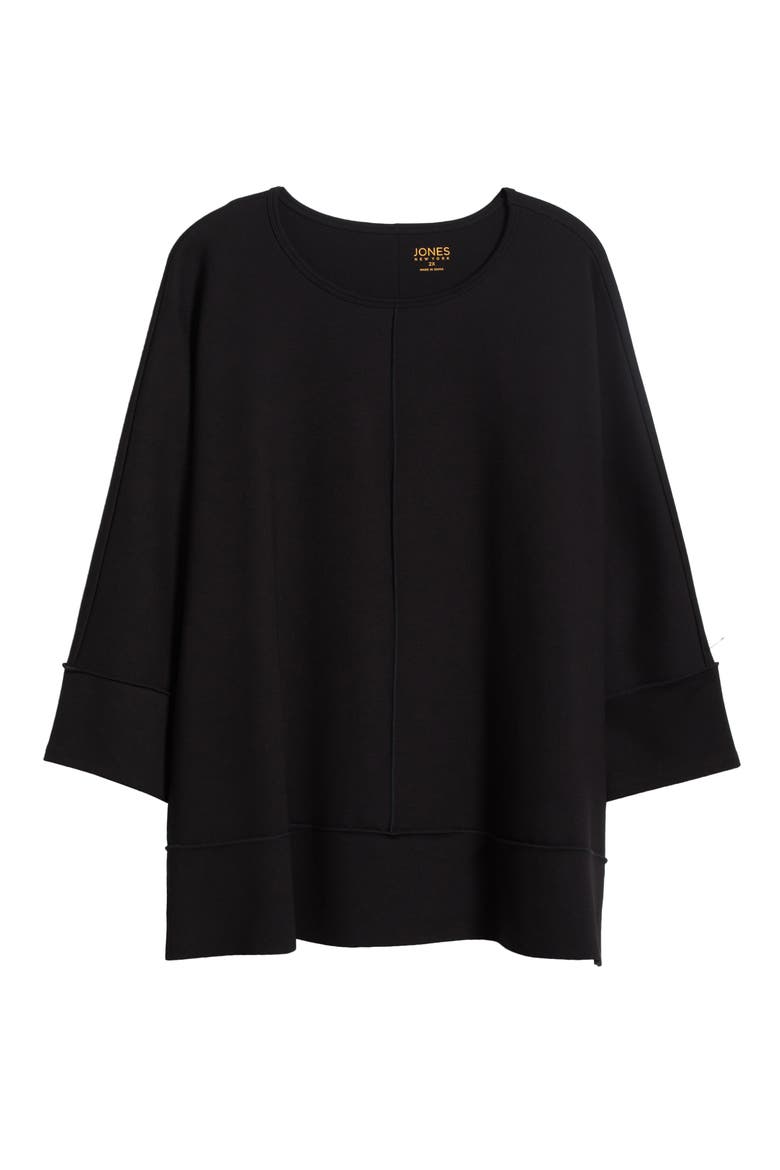 Serenity Three Quarter Sleeve Knit Top, Alternate, color, JONES BLACK