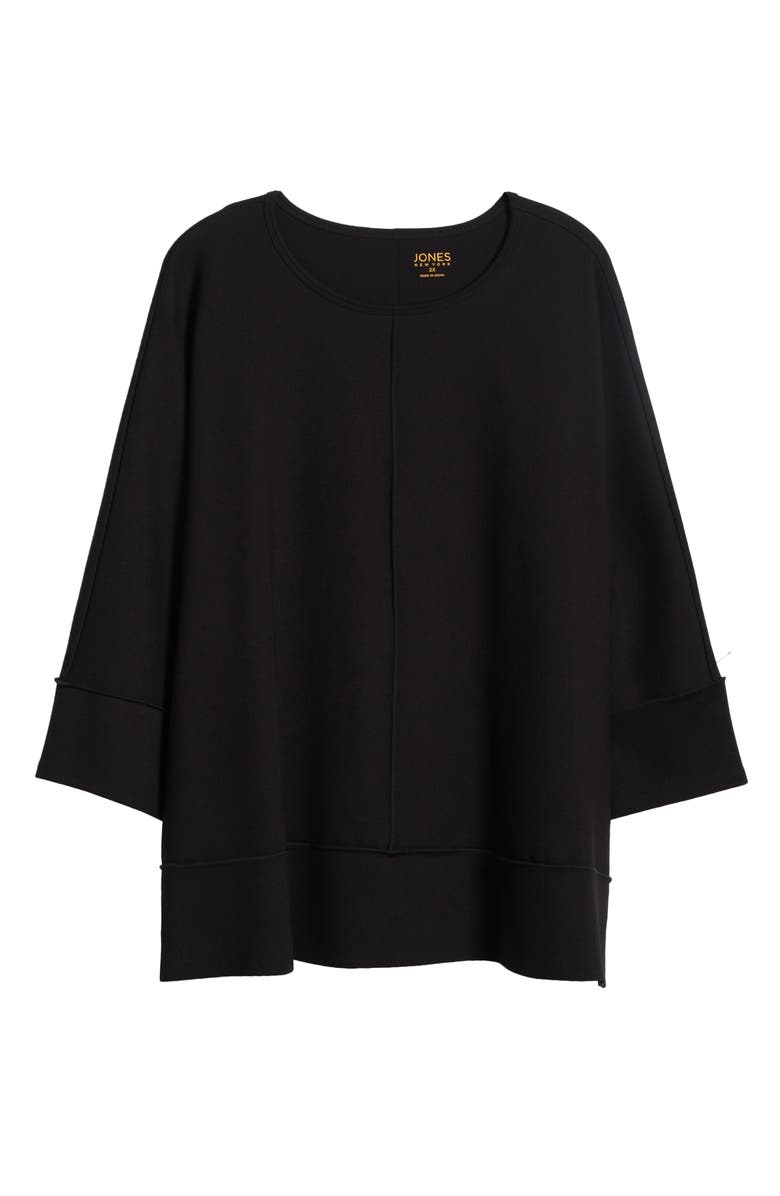 Jones New York Serenity Three Quarter Sleeve Knit Top, Alternate, color, Jones Black