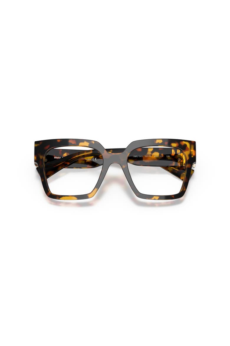52mm Square optical glasses, Alternate, color, Tortoise